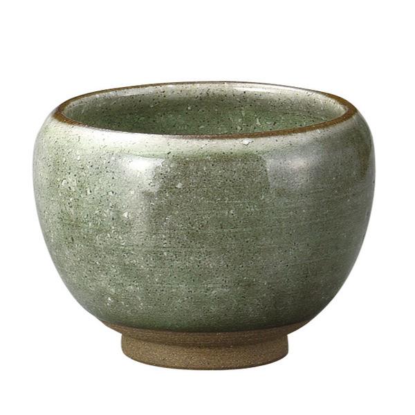 湯呑み 230ml たっぷり碗 M.STYLE コップ 陶器 美濃焼 日本製 ( 湯呑 湯飲み 丸い 湯呑み茶碗 お碗 お茶 カップ 湯のみ 茶碗 お茶用品 おしゃれ かわいい 和モダン ) 【グリーン】 グリーン