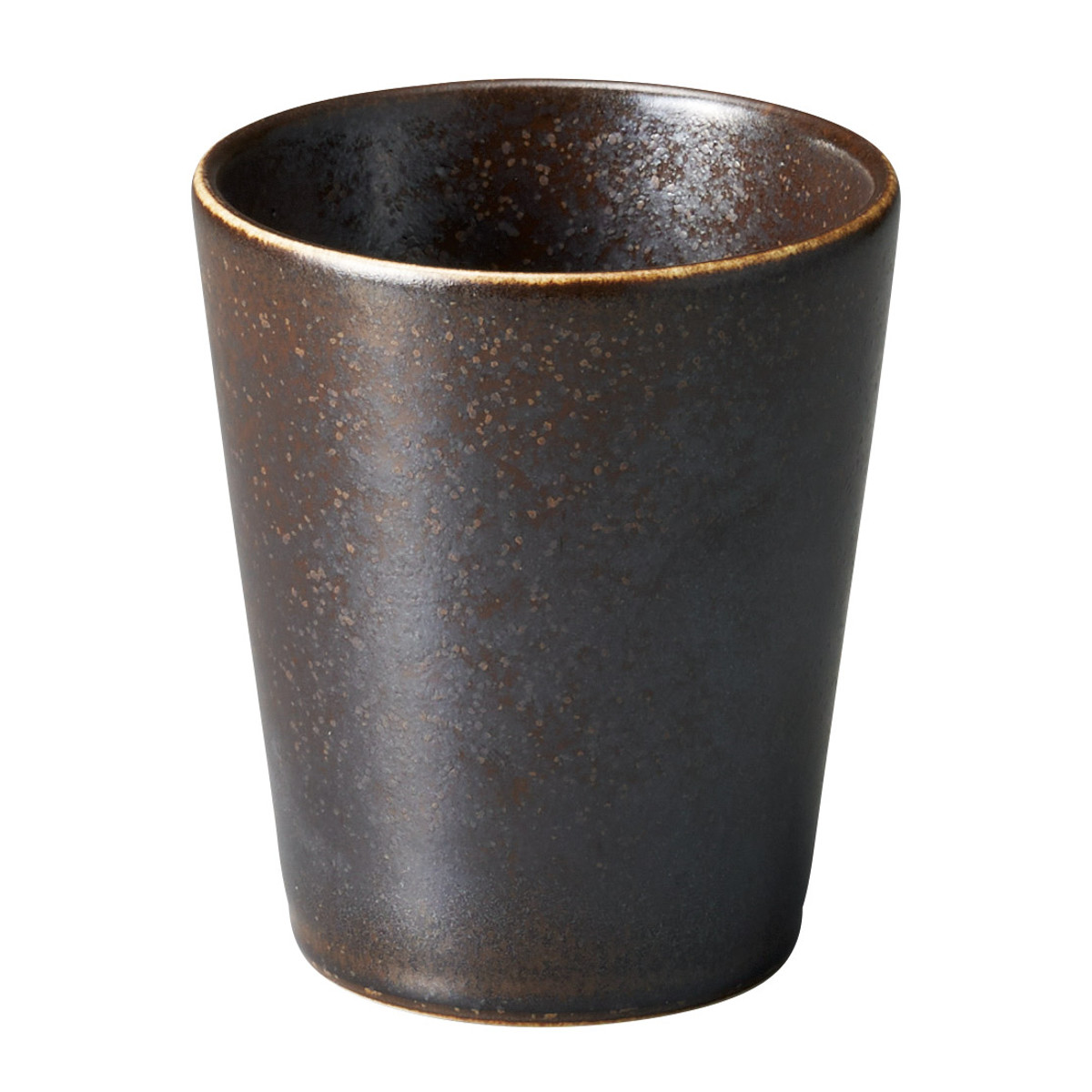 コップ コスタヴェルデ サトゥルノ カップ 270cc ( 磁器 電子レンジ対応 食洗機対応 オーブン対応 フリーカップ おしゃれ かわいい 湯呑 湯呑み タンブラー 持ち手なし モダン ティータイム レストラン 店舗 ) 【ブラウン】 ブラウン