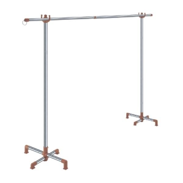 Dショッピング 物干し 竿付き 室内ポールスタンド 伸縮竿1本付き 室内 コンパクト 室内物干し ステンレス ポールハンガー 折り畳み 物干しスタンド 物干し台 ランドリースタンド コートハンガー 物干し竿 部屋干し 収納 省スペース カテゴリ 洗濯用品 その他の