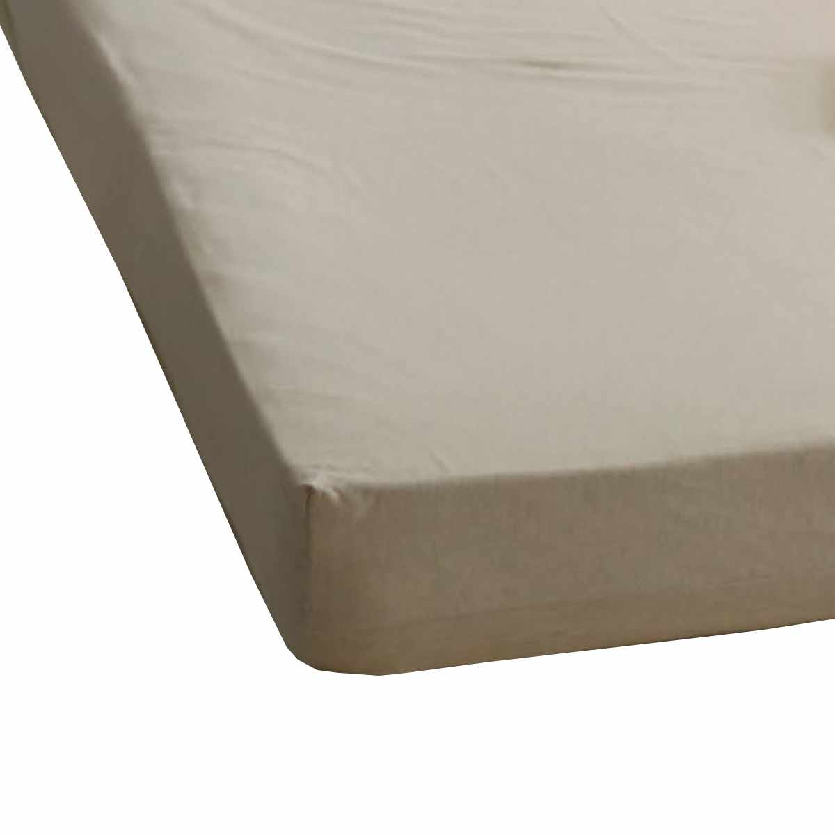 ボックスシーツ Fab the Home リネンミックス one-wash クイーン 綿麻混 ( ファブザホーム シーツ マットレス ベッド カバー 洗濯OK リネン 麻 コットン 綿 接ぎ目なし マチ30cm ゴム入 寝具 ホワイト ナチュラル ) 【ナチュラル】 ナチュラル