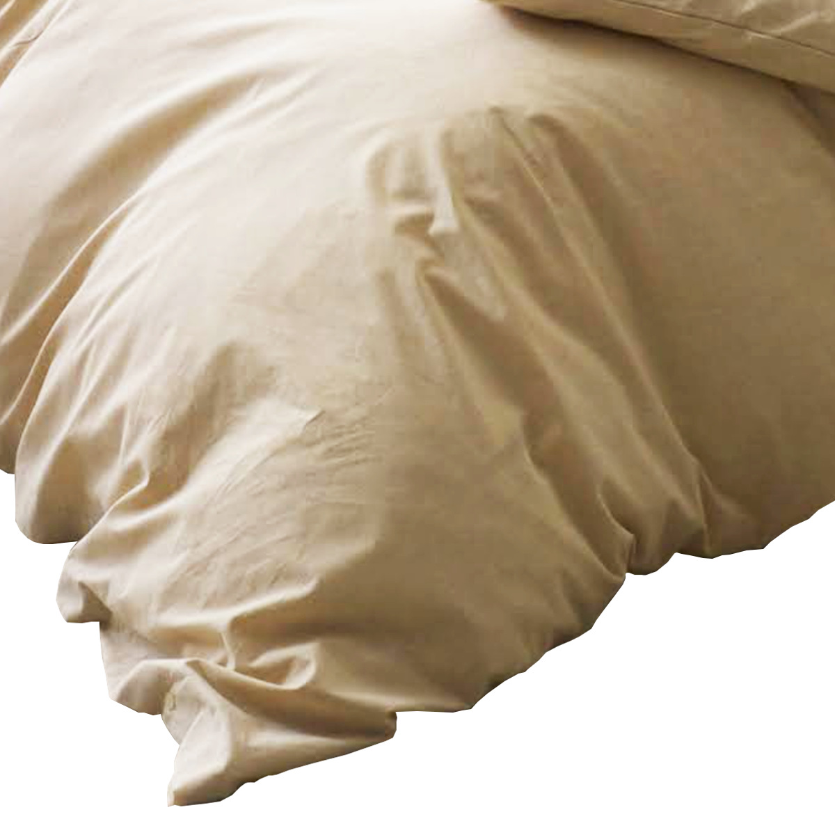 掛け布団カバー Fab the Home リネンミックス one-wash ダブル 綿麻混 ( ファブザホーム 布団カバー かけ布団カバー 掛けふとんカバー 洗濯OK リネン 麻 コットン 綿 寝具 ホワイト ナチュラル 無地 ) 【ナチュラル】 ナチュラル