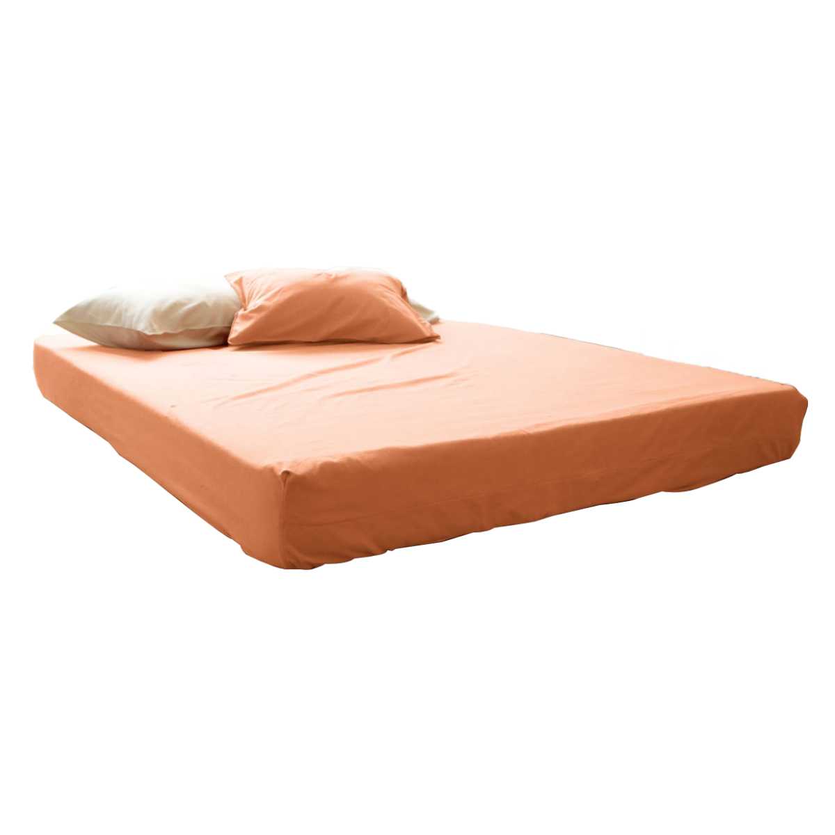 ボックスシーツ Fab the Home ダブル コットンフランネル 綿100% ( ファブザホーム マットレスカバー ベッドカバー ベッドシーツ 寝具 起毛素材 綿 継ぎ目なし ゴム入り ズレ防止 マチ30cm 天然繊維 ) 【アプリコット】 アプリコット