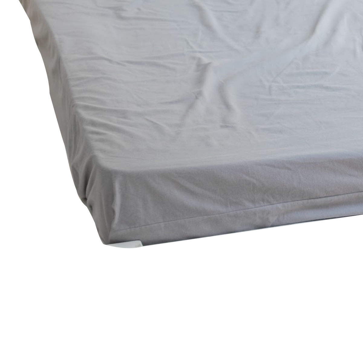 ボックスシーツ Fab the Home ダブル コットンフランネル 綿100% ( ファブザホーム マットレスカバー ベッドカバー ベッドシーツ 寝具 起毛素材 綿 継ぎ目なし ゴム入り ズレ防止 マチ30cm 天然繊維 ) 【グレー】 グレー