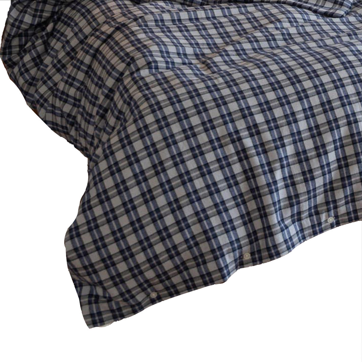 掛け布団カバー Fab the Home シングル グラニット ふんわり起毛 綿100% ( ファブザホーム 布団カバー かけ布団カバー 掛けふとんカバー コットン 綿 微起毛 スモールチェック 寝具 裾ボタン )