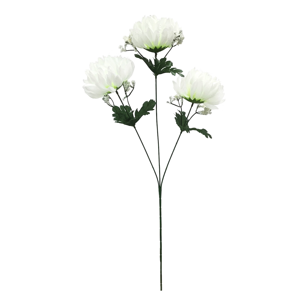 造花 サンツキキク 大 ホワイト イエロー パープル ( 仏花 お供え 供花 花 御供え 弔花 枯れない フェイクフラワー 菊 きく 水換え不要 夏 人工 仏壇 お盆 お彼岸 お墓 法要 法事 仏具 仏壇用品 ) 【ホワイト】 ホワイト