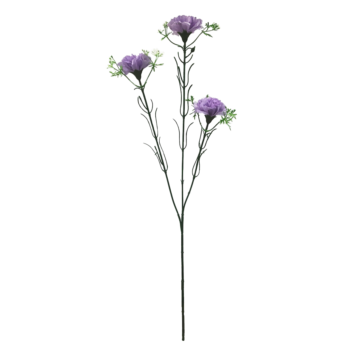 造花 カーネーションスプレー ホワイト ラベンダー ピンク ( 仏花 お供え 供花 花 御供え 弔花 枯れない フェイクフラワー 水換え不要 夏 人工 仏壇 お盆 お彼岸 お墓 法要 法事 仏具 仏壇用品 ) 【ラベンダー】 ラベンダー