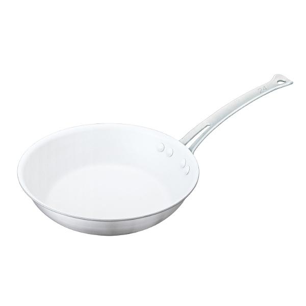 Dショッピング フライパン 24cm 浅型 Ih対応 業務用 キングフロン スノーホワイト チタンコートフッ素樹脂加工 中尾アルミ ガス火対応 白いフライパン フッ素樹脂加工 ステンレス アルミ 3層ハードコート 耐熱ハンドル 調理用品 カテゴリ の販売できる商品