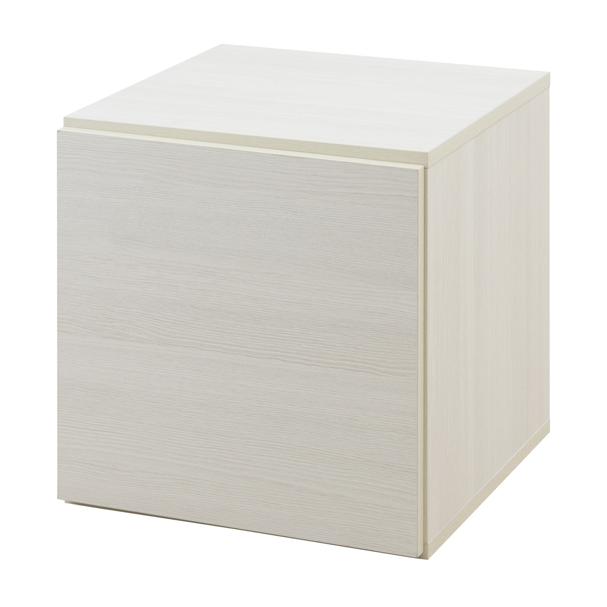 ユニットボックス 扉タイプ 39×39cm 積み重ね ( 収納ボックス 組み合わせ A4対応 棚 ラック BOX 扉付 シェルフ 収納 多目的ラック ホワイトウォッシュ ブラウン ) 【ホワイトウォッシュ】 ホワイトウォッシュ