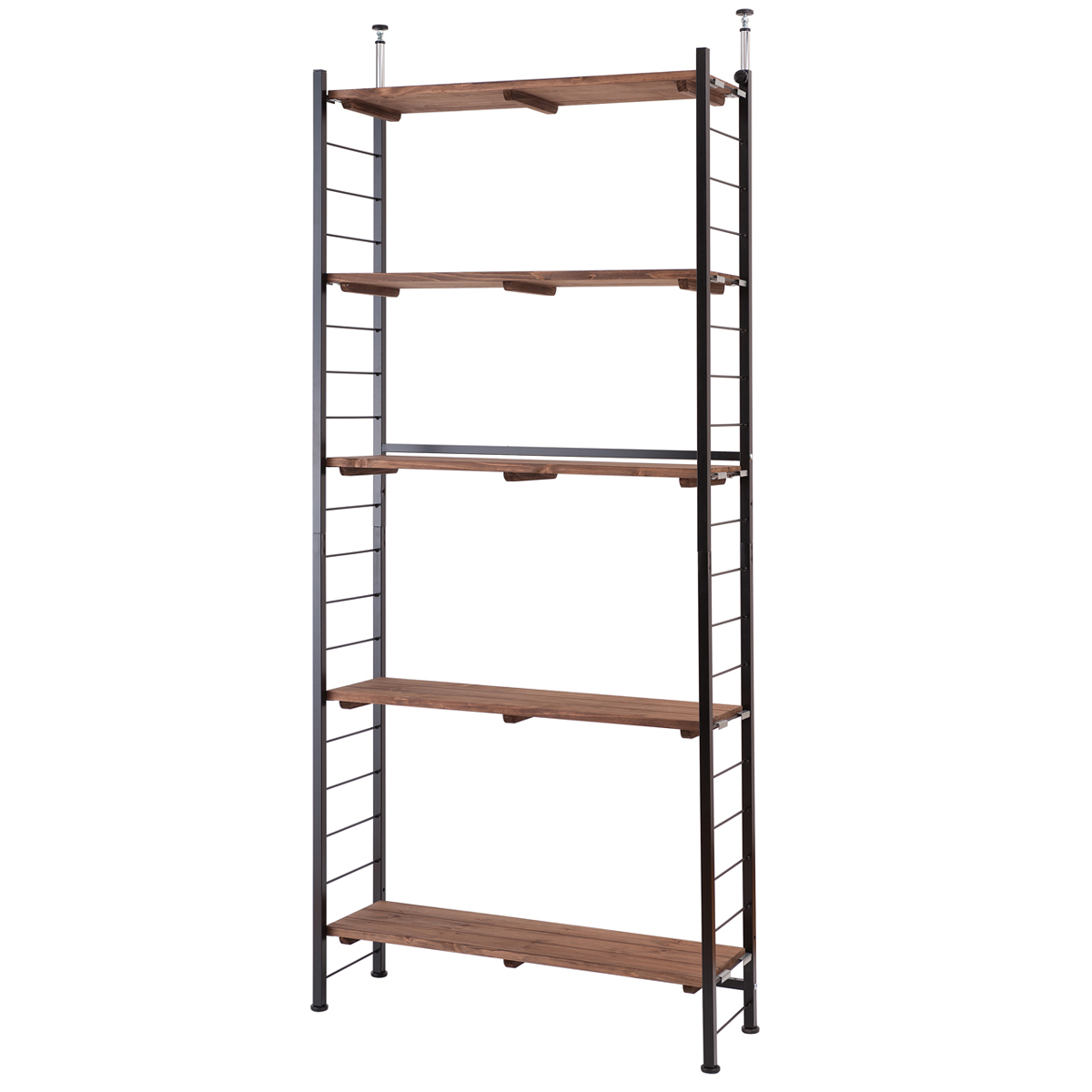 突っ張り 壁面収納 幅90×奥行30cm オープンラックタイプ ( ラック 壁面 収納 突っ張りラック 突っ張りオープンラック ウォールラック 小物掛け すき間 壁面ラック つっぱり 棚板付 パーテーション 省スペース )