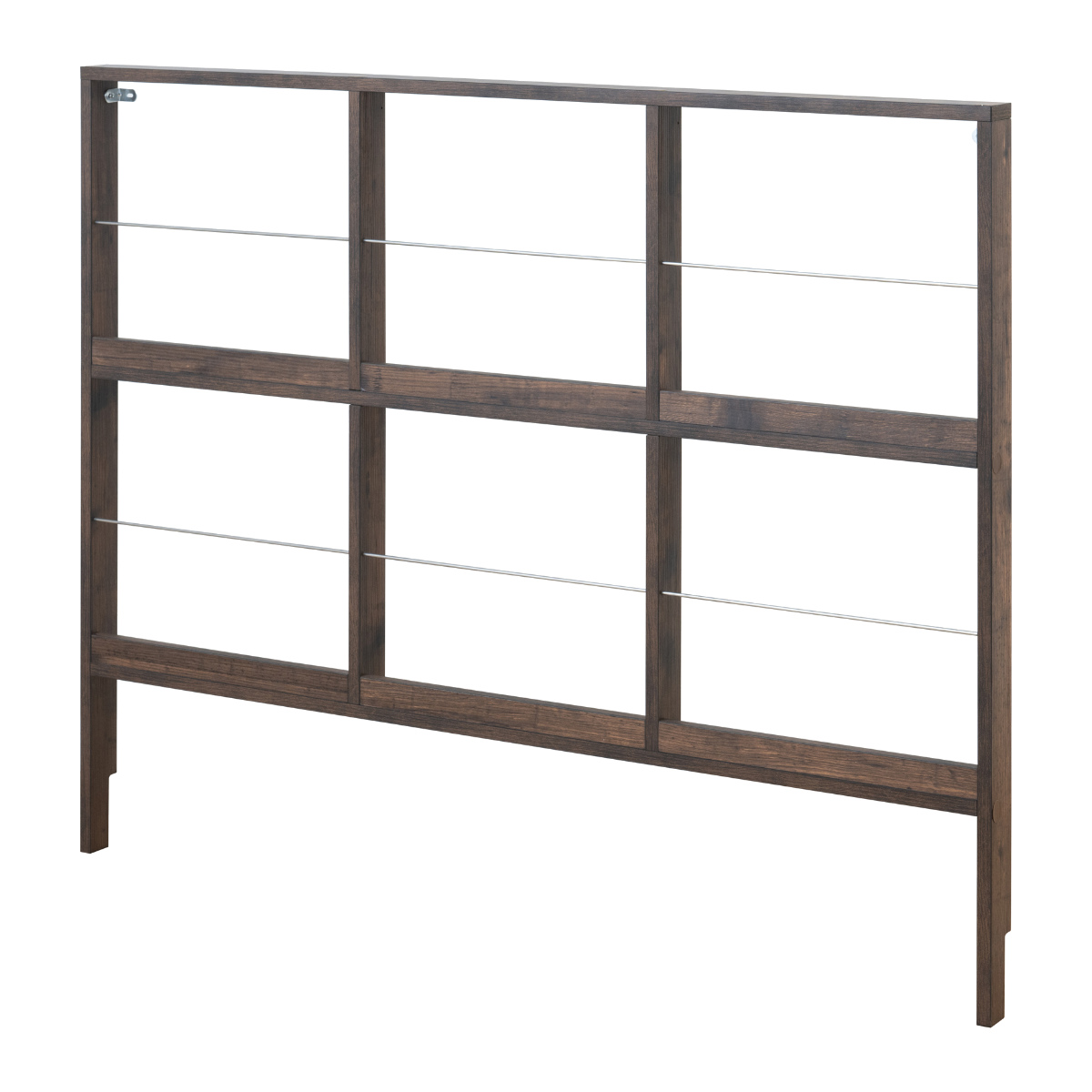 壁面レコードラック 幅111cm 6マス ブラウン ( レコードラック 壁面 ラック 棚 ディスプレイ 収納 飾り棚 壁面収納 Arizona レコード収納 省スペース )