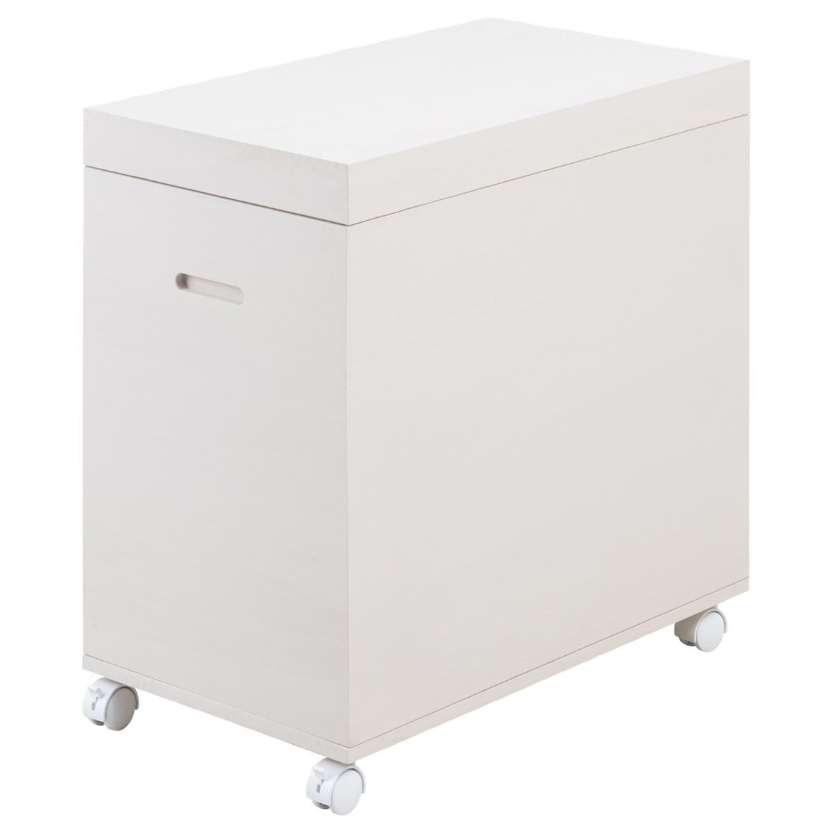 桐収納 雛人形ケース 幅35.5cm 1段 高さ60.5cm キャスター付き すのこ付き ( 飾り台 人形ケース 桐製 桐箱 完成品 防虫 防湿 スノコ ひな人形 収納ケース 保管 ピンク ホワイト 棚 ラック 国産 飾り棚 ) 【ホワイト】 ホワイト