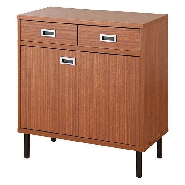 キャビネット 折れ戸タイプ スチール脚 アメリカンヴィンテージ 幅80cm ( ラック スクエア 収納棚 リビングボード 本棚 収納 リビング収納 小物整理 日本製 国産 完成品 折れ戸 引出 引き出し 引出し スライドレール )