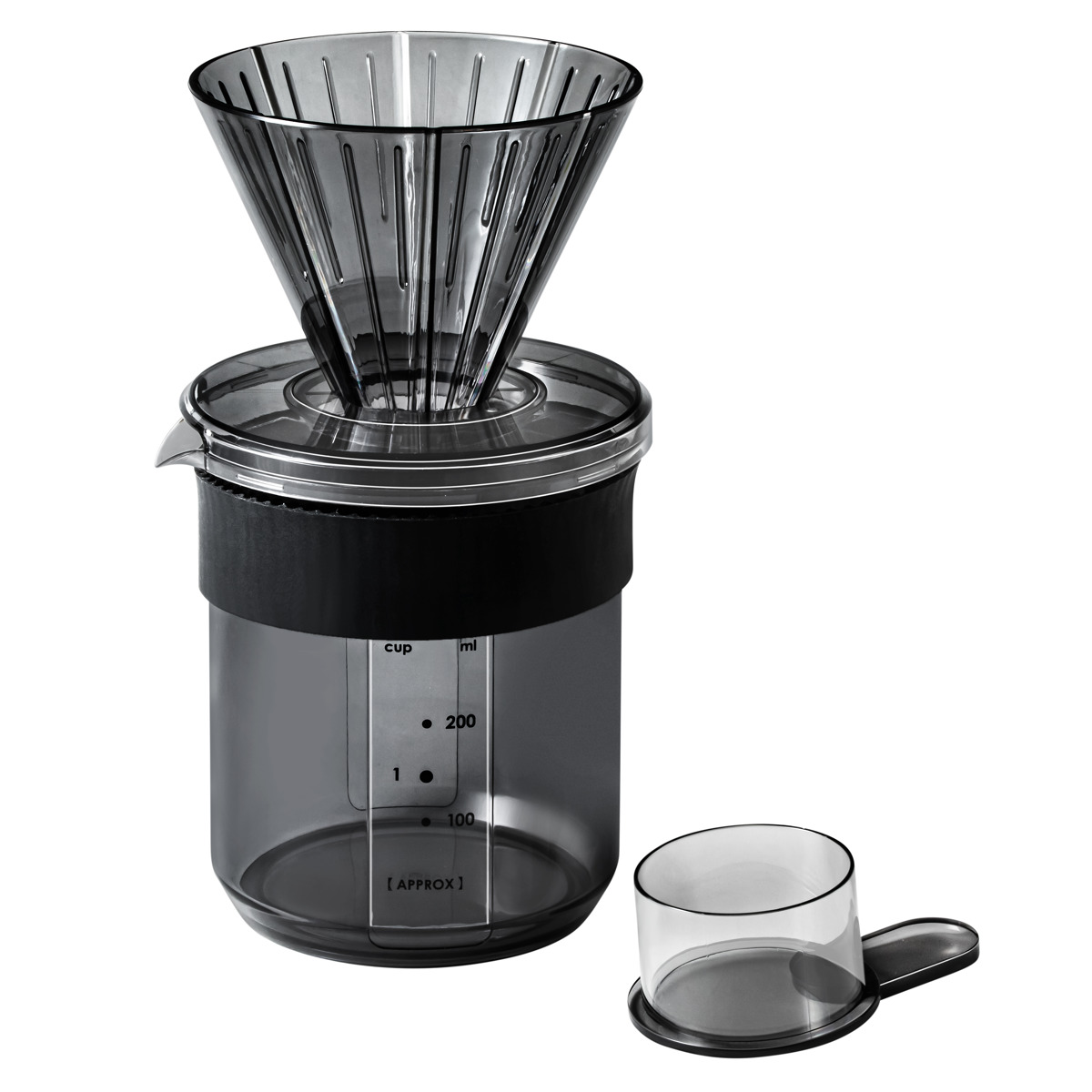 &NE nikii cafe トライタン ドリッパー&サーバー ( 430ml 日本製 電子レンジ対応 食洗機対応 ドリッパー サーバー コーヒーポット アンドエヌイー おしゃれ 軽い 割れにくい 持ち運び コンパクト 丈夫 外 屋外 透明感 )