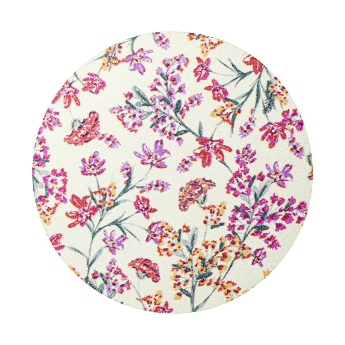 &NE ラバストーンコースター ソフト プリント ( 溶岩石 コースター ノンアスベスト アスベスト不使用 茶たく 茶托 グラスマット 丸 9cm 吸水 速乾 清潔 かわいい おしゃれ シンプル 無地 グラデ 花柄 大理石 テーブルウェア ) 【レッドフラワー】 レッドフラワー