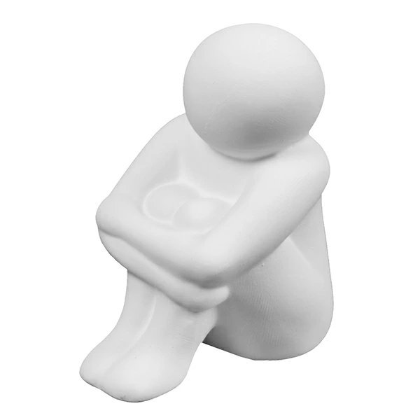 アロマストーン リラックス君 陶器 日本製 ( アロマ アロマオイル 石 芳香剤 かわいい 置き物 インテリア 人型 自然気化 ルームフレグランス フレグランス 香り 玄関 シンプル ギフト 雑貨 ) 【ぼんやり】 ぼんやり