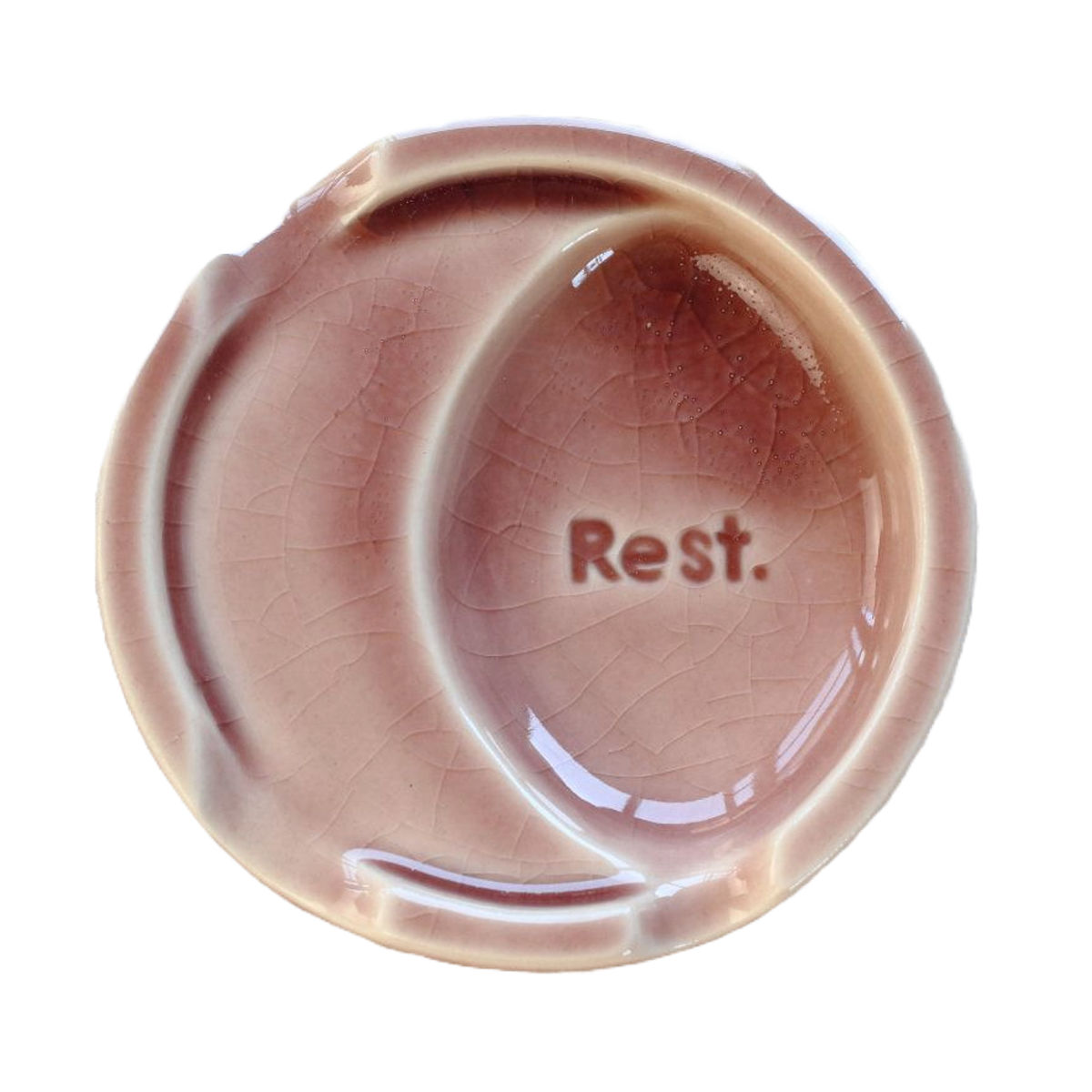 箸置き ファンレスト お箸&スプーン置き カジュアル ( 箸置 電子レンジ対応 食洗機対応 おしゃれ 陶器 日本製 カトラリーレスト 薬味皿 醤油皿 皿 プレート お皿 小皿 シンプル 豆皿 銘々皿 薬味 箸休め お漬物 お菓子 ) 【あずき】 あずき