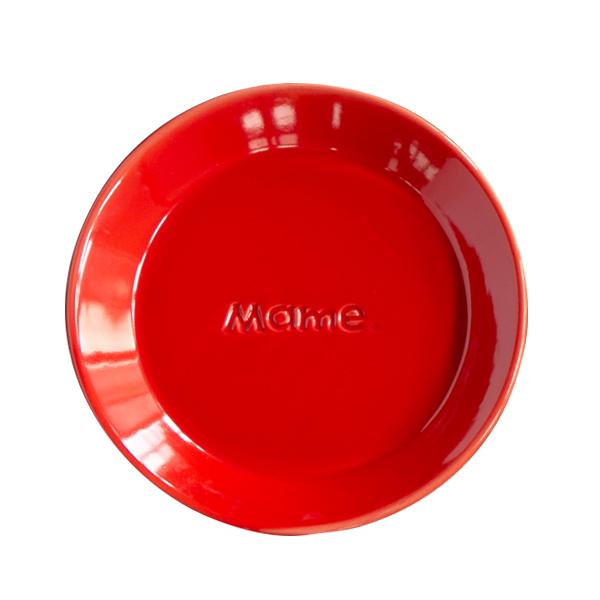 皿 ファンレスト 小皿 ( 電子レンジ対応 食洗機対応 陶器 磁器 日本製 お皿 プレート 10.5cm おしゃれ かわいい 取り皿 取皿 取り分け皿 菓子皿 デザート スイーツ ) 【レッド】 レッド