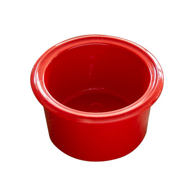 小鉢 ファンレスト ( 食洗機対応 皿 電子レンジ対応 器 ココット皿 8.5cm 小皿 豆皿 お皿 前菜 ロゴ おしゃれ ボウル 鉢 うつわ ) 【レッド】 レッド