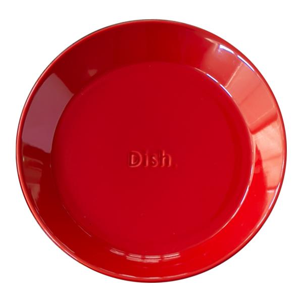 皿 ファンレスト 大皿 ( 電子レンジ対応 食洗機対応 陶器 磁器 日本製 お皿 プレート 22.5cm おしゃれ かわいい カレー皿 パスタ皿 カレー パスタ スタッキング 積み重ね ビビッドカラー ) 【レッド】 レッド