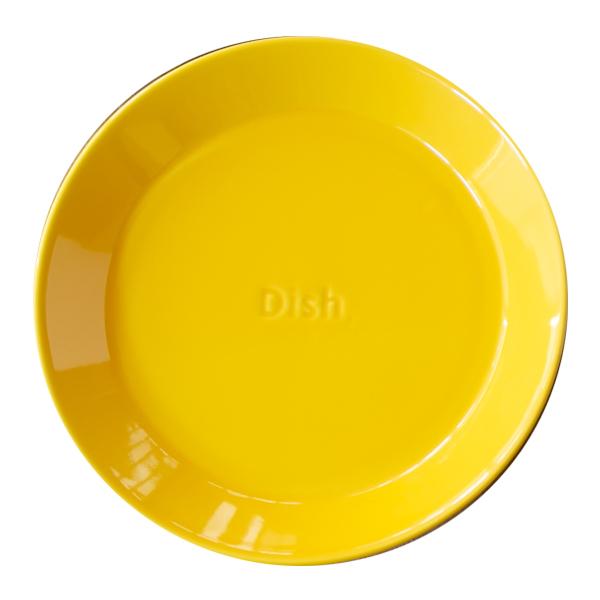 皿 ファンレスト 大皿 ( 電子レンジ対応 食洗機対応 陶器 磁器 日本製 お皿 プレート 22.5cm おしゃれ かわいい カレー皿 パスタ皿 カレー パスタ スタッキング 積み重ね ビビッドカラー ) 【イエロー】 イエロー