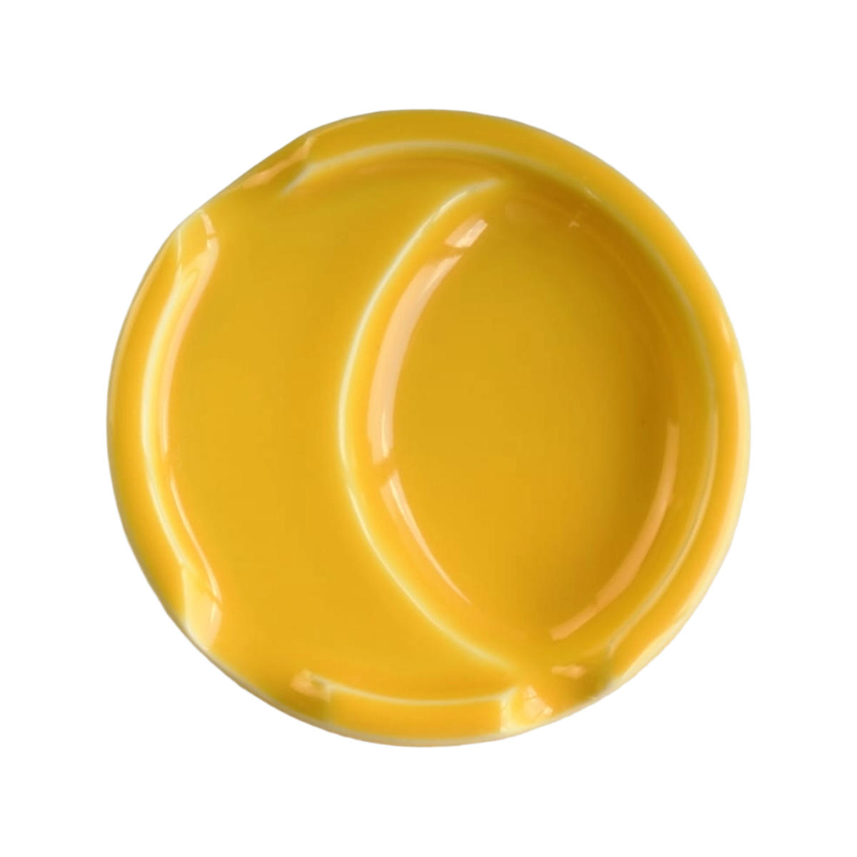 箸置き ファンレスト お箸&スプーン置き フラット ( 箸置 電子レンジ対応 食洗機対応 おしゃれ 日本製 カトラリーレスト 薬味皿 豆皿 小さい 皿 食器 ) 【イエロー】 イエロー