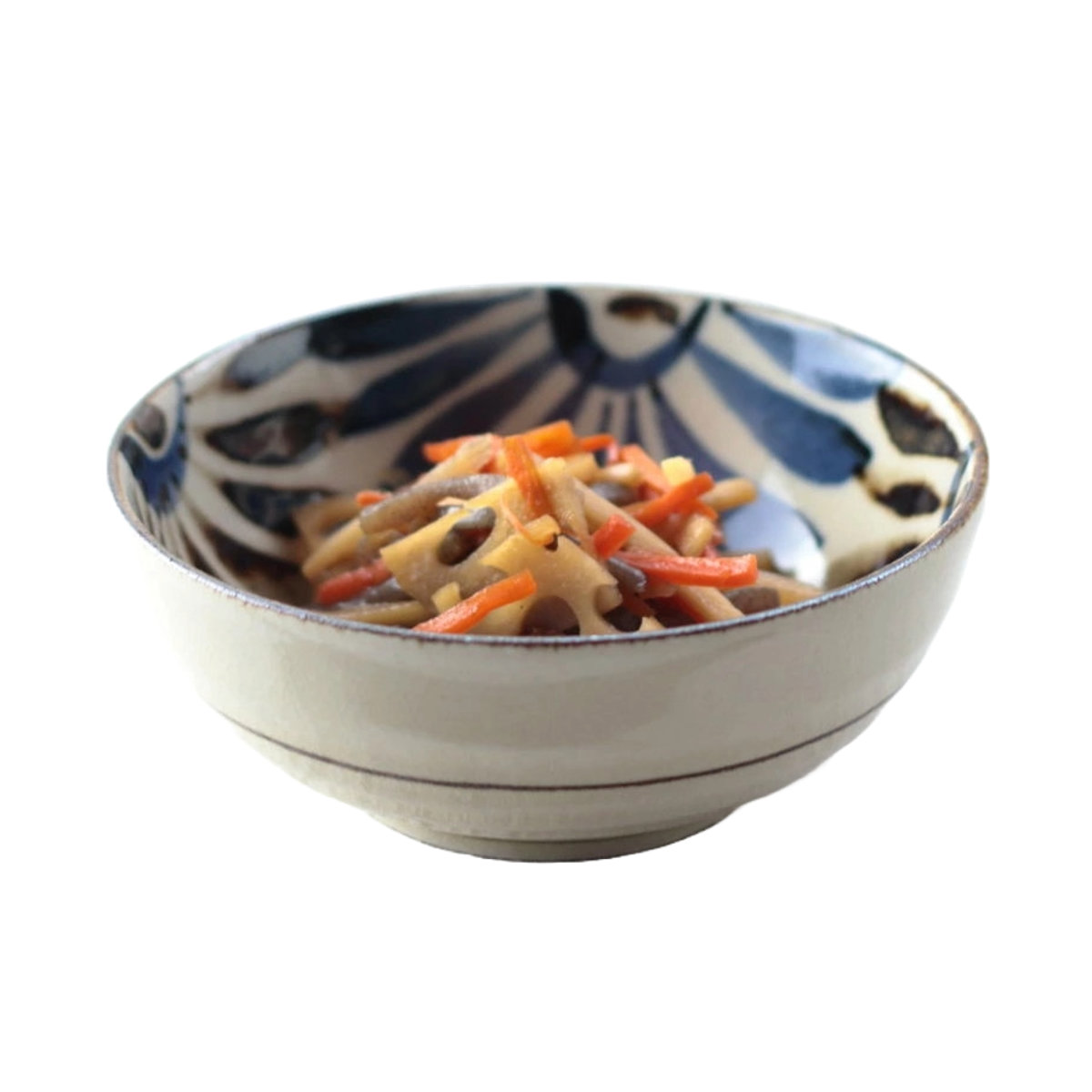 鉢 民彩はな絵 中鉢 13.5cm 日本製 ( 磁器 美濃焼 プレート お皿 皿 ボウル 器 うつわ 電子レンジ対応 食洗機対応 食器 おしゃれ かわいい 丼 サラダ 深い )