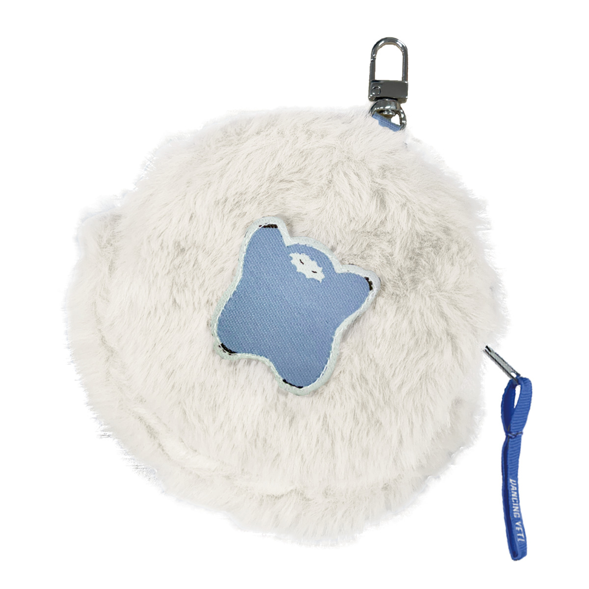 ファーマルポーチ ふわふわ ダンシング イエティ カラビナ付き ( ポーチ 小さい 丸 ミニポーチ 小物入れ UMA 可愛い 癒し 持ち歩き コスメ イヤホン 薬 小物収納 コンパクト ミニ 通勤 通学 バッグ リュック かわいい プレゼント ) 【ノビー】 ノビー