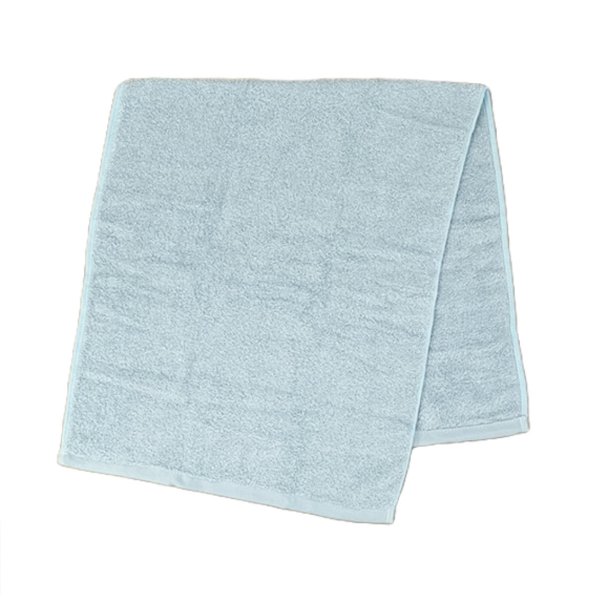 タオル 洗濯脱水するだけですぐ乾くタオル2 フェイスタオル 34×80cm ( 顔拭きタオル マイクロファイバー 吸水 速乾 たおる デイリータオル すぐ乾く 34×80 汗拭き 手拭き 無地 ) 【ライトブルー】 ライトブルー