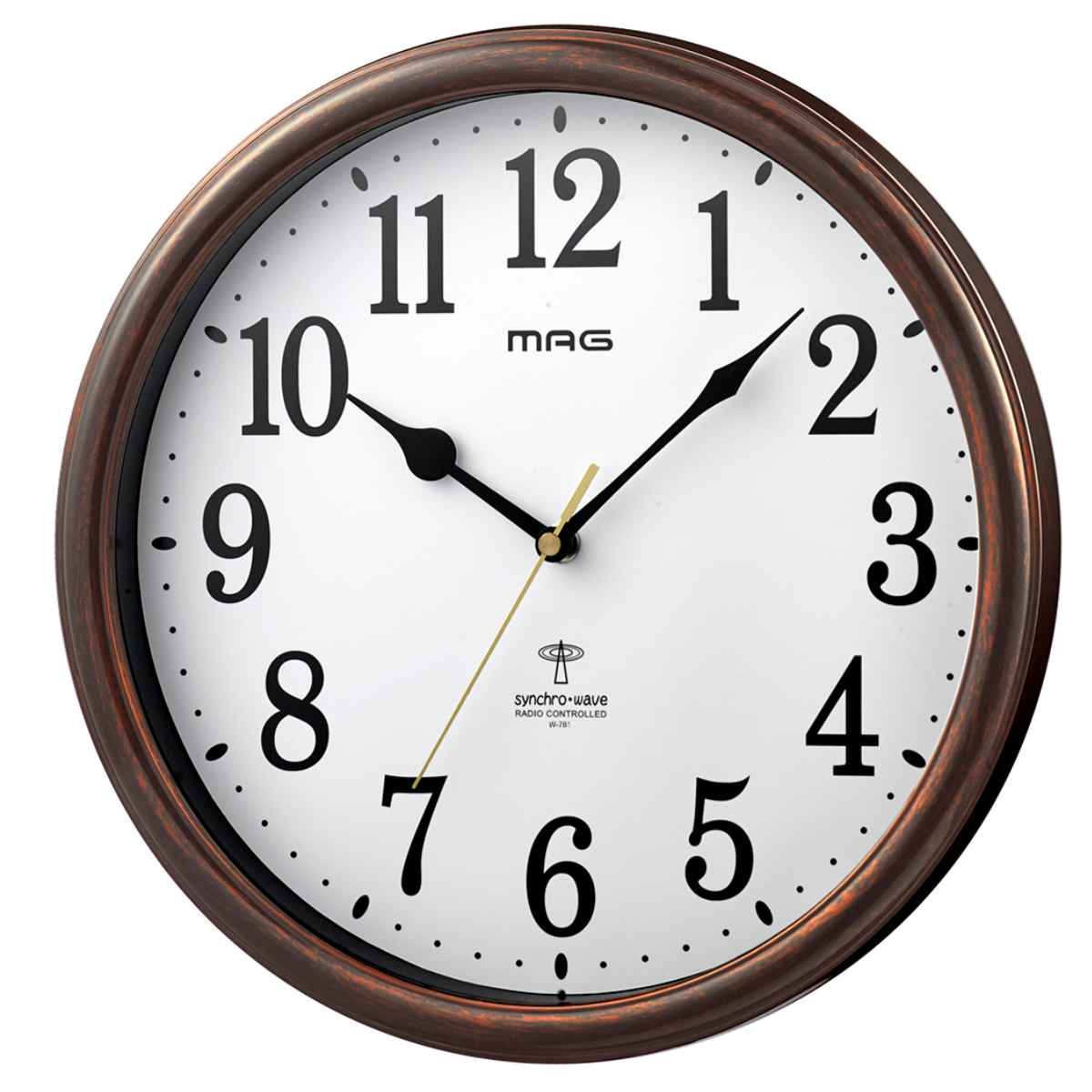 表示形式アナログ美品 電波式掛け時計 - インテリア時計