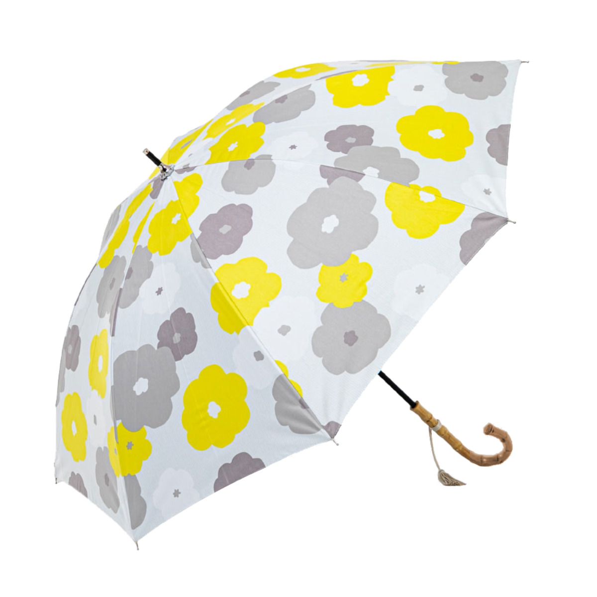 日傘 河馬印本舗 長傘 晴雨兼用 手開き式 50cm ( 傘 レディース かさ おしゃれ かわいい 雨傘 UVカット 99% 撥水 遮熱 遮光 UPF50+ 日焼け防止 UV対策 暑さ対策 カサ アンブレラ 花柄 プレゼント ) 【花】 花