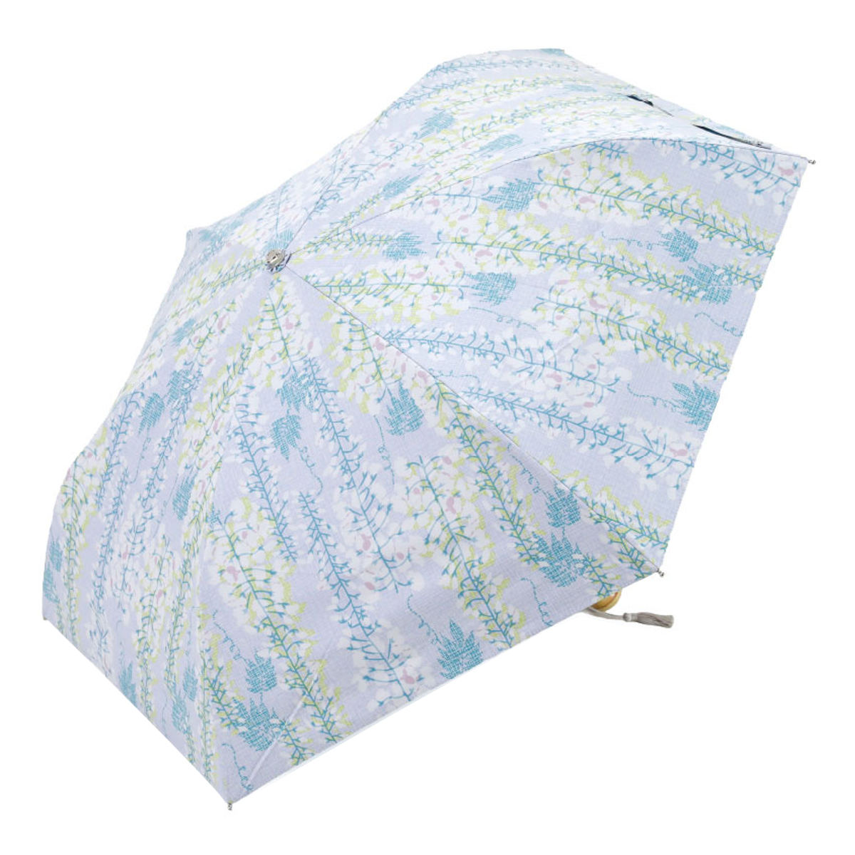 日傘 河馬印本舗 折りたたみ傘 晴雨兼用 手開き式 50cm ( 傘 折り畳み傘 レディース かさ おしゃれ かわいい 雨傘 UVカット 99% 撥水 遮熱 遮光 UPF50+ 日焼け防止 UV対策 暑さ対策 カサ アンブレラ プレゼント 通勤 通学 ) 【藤】 藤