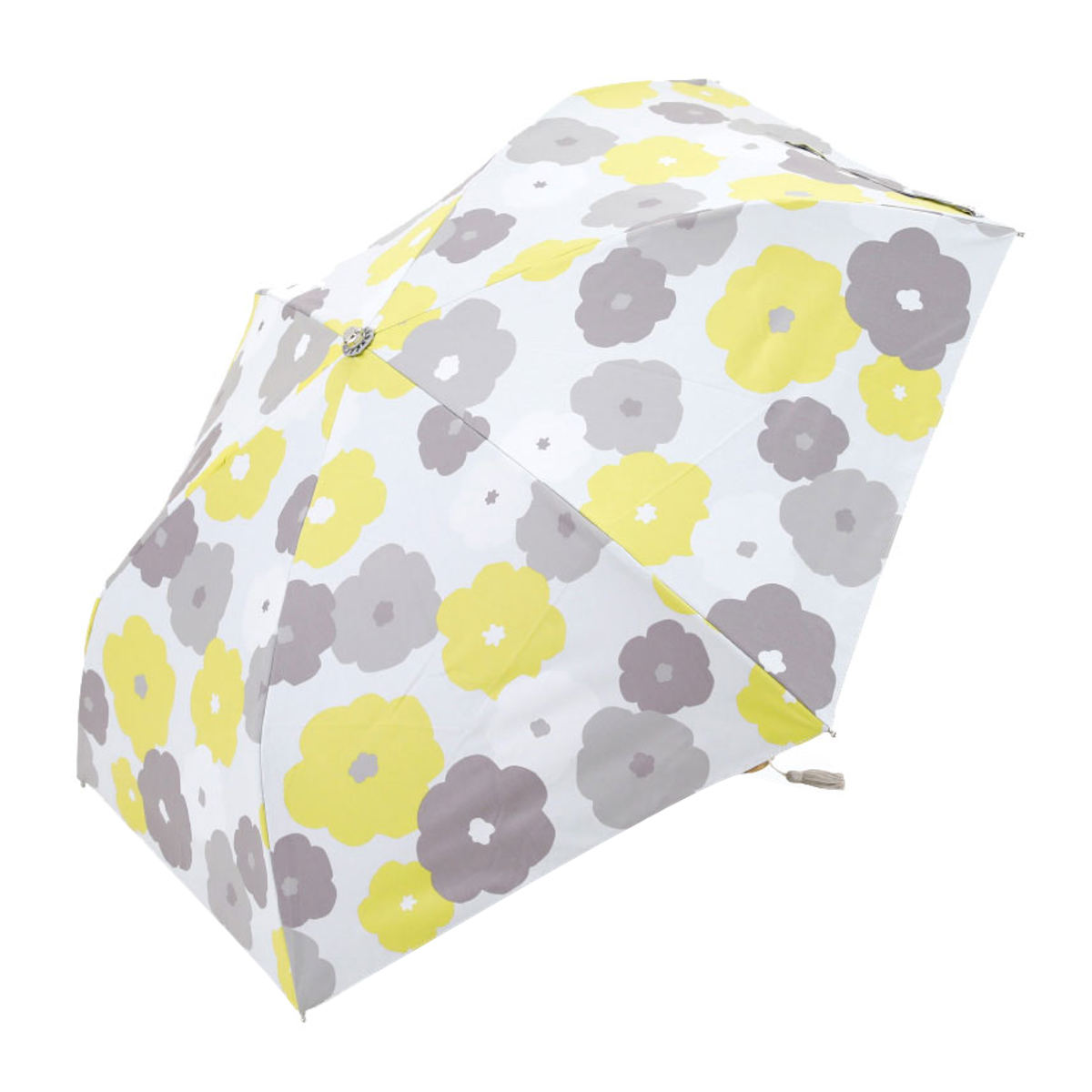 日傘 河馬印本舗 折りたたみ傘 晴雨兼用 手開き式 50cm ( 傘 折り畳み傘 レディース かさ おしゃれ かわいい 雨傘 UVカット 99% 撥水 遮熱 遮光 UPF50+ 日焼け防止 UV対策 暑さ対策 カサ アンブレラ プレゼント 通勤 通学 ) 【花】 花