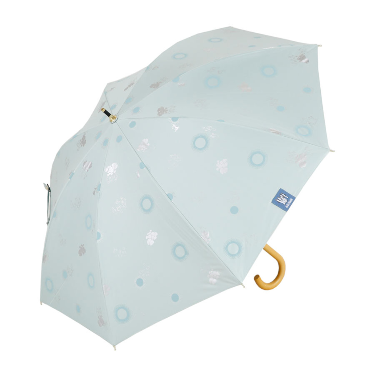 長傘 晴雨兼用 ムーミン ニョロニョロ リトルミイ 50cm 手開き式 ( 傘 レディース かさ キャラクター 雨傘 遮光 UVカット 99% UPF50+ 日傘 撥水 遮熱 日焼け防止 UV対策 暑さ対策 カサ アンブレラ プレゼント おしゃれ かわいい ) 【海岸】 海岸