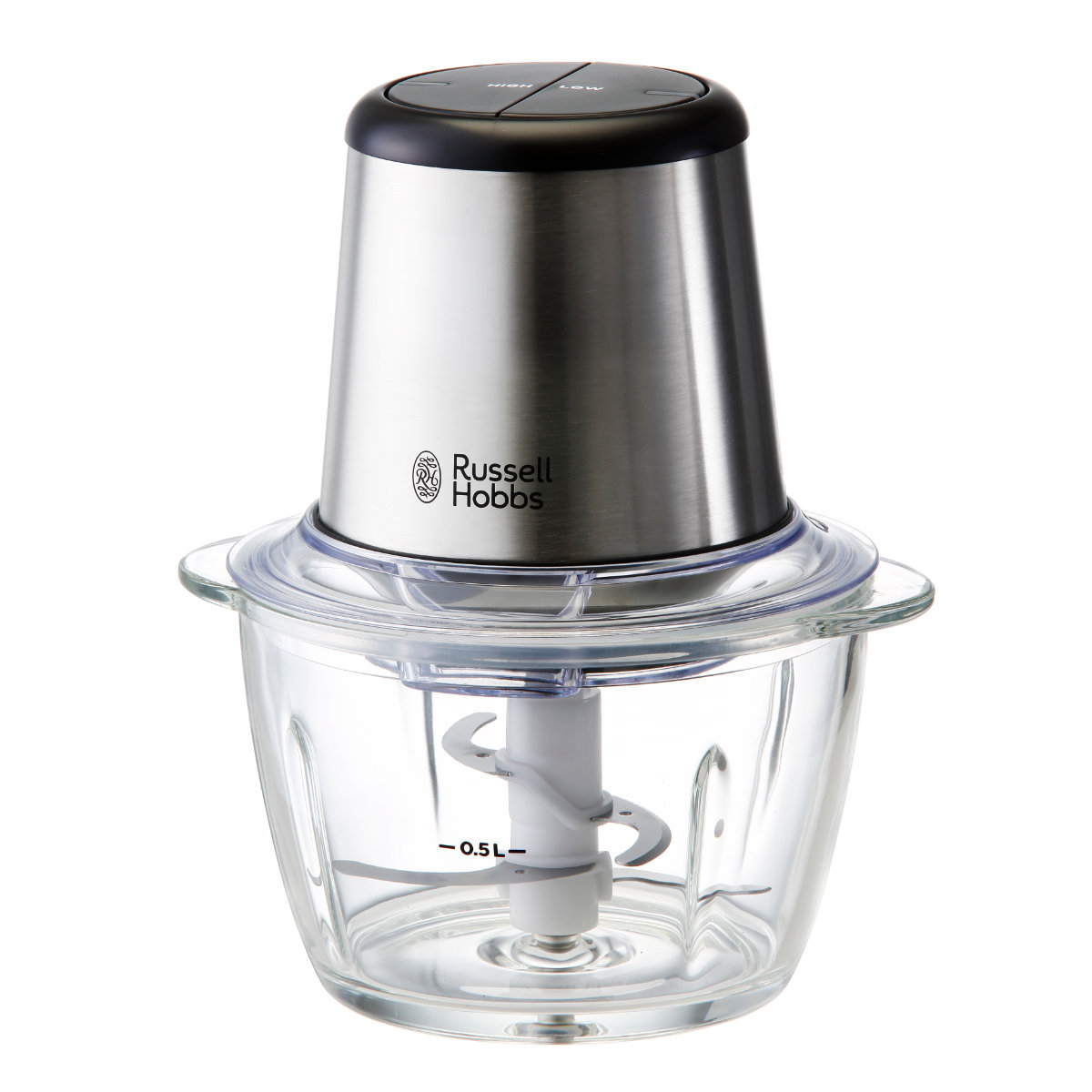 Russell Hobbs 電動フードプロセッサー 4ブレードミニチョッパー ( ラッセルホブス フードチョッパー ガラス製 調理家電 キッチン家電 ミンチ みじん切り 泡立て ホイップ ミニ コンパクト 料理家電 )