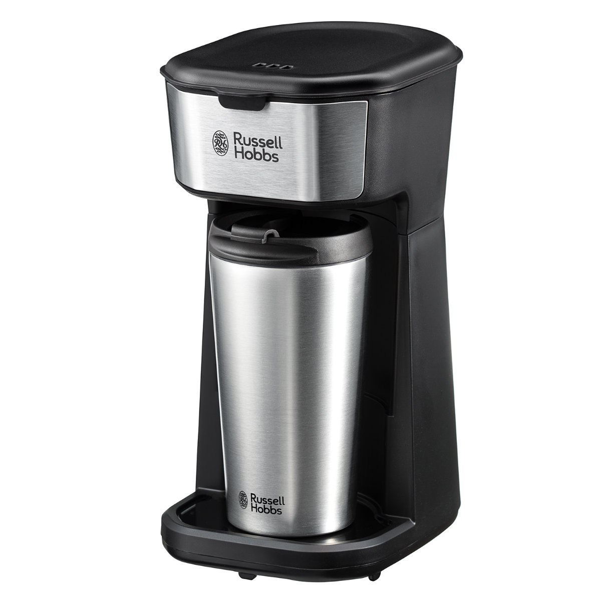 Russell Hobbs コーヒーメーカー タンブラー付き タンブラードリップ ( ラッセルホブス 珈琲メーカー コンパクト 1杯 専用タンブラー付き シャワードリップ式 ドリップ ペーパレス 簡単 おしゃれ )