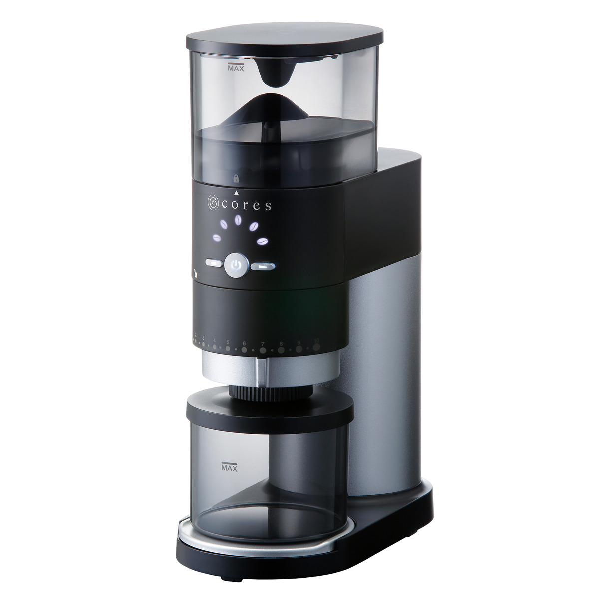 コーヒーミル Cores コーングラインダー ( コレス おしゃれ 電動 カッター コーヒーグラインダー 電動コーヒーミル 粉末 コーヒー豆 ひき機 水洗い可能 豆挽き 電動ミル ドリップコーヒー 珈琲 コーヒー )