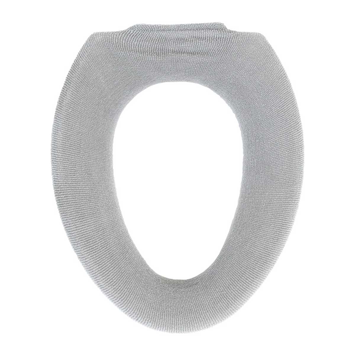 便座カバー コクーン O型便座カバー ( 便座 カバー トイレカバー トイレ用品 O型用 洗濯OK 伸縮 トイレタリー O型便座専用 丸洗い 無地 着脱簡単 ピンク ブルー グリーン ベージュ ブラウン グレー ) 【グレー】 グレー