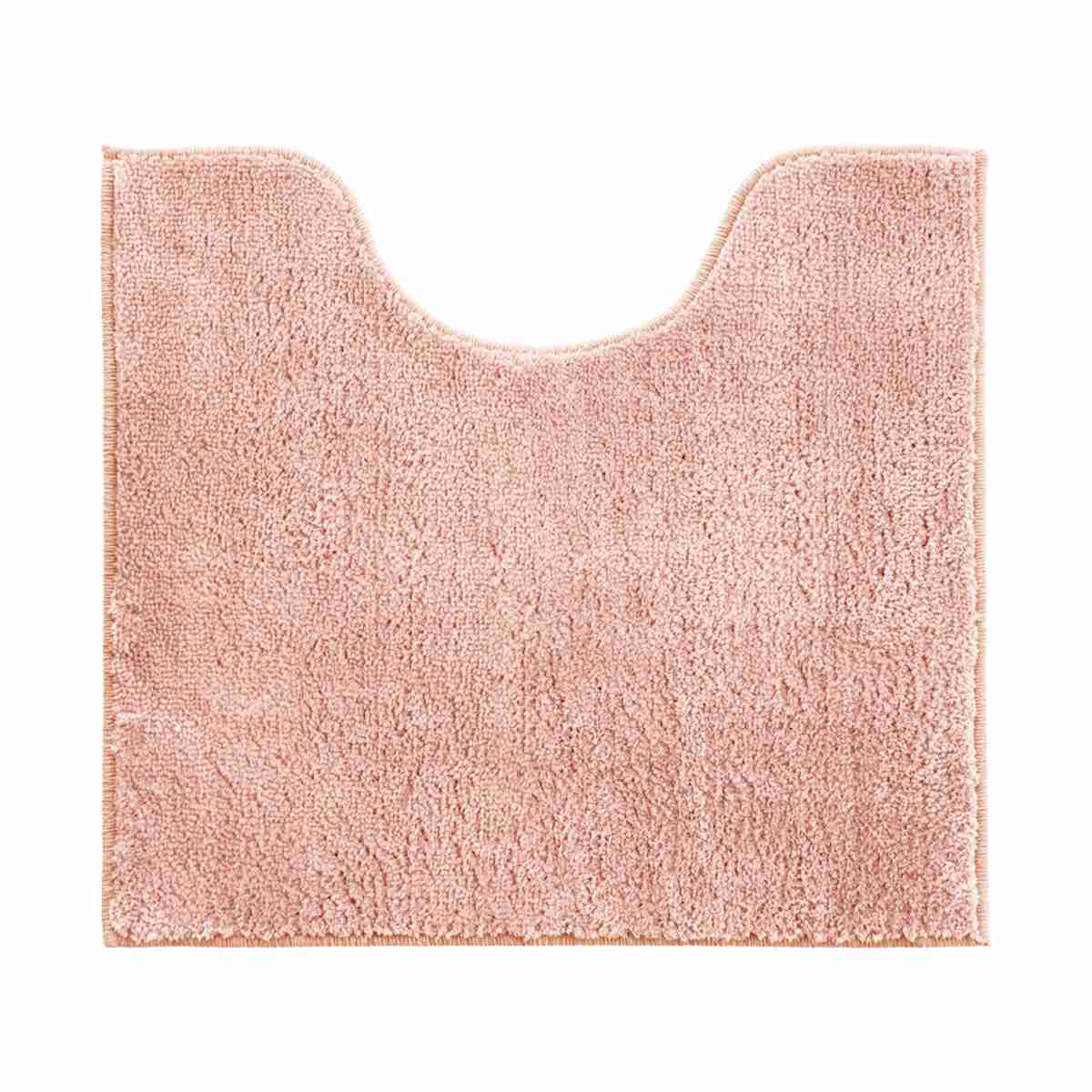 トイレマット コクーン 約55×60cm ( トイレ マット 足元マット すべり止め 洗濯可 トイレタリー 滑り止め 丸洗い 55×60 無地 ピンク ブルー グリーン ベージュ ブラウン グレー ) 【ピンク】 ピンク