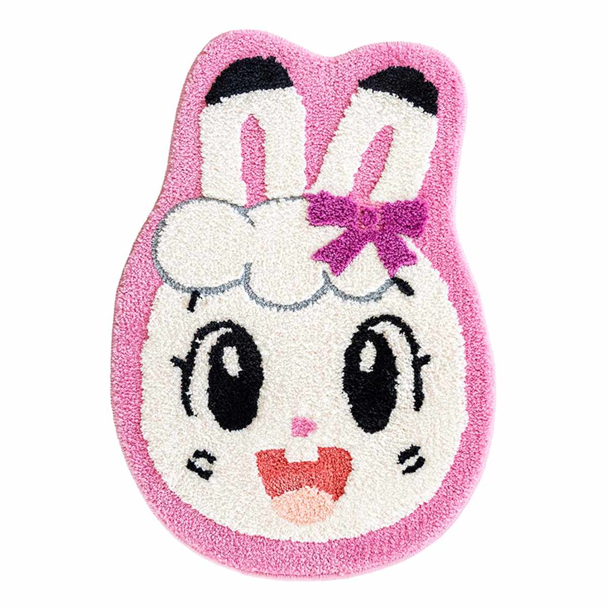 マルチマット しまじろう みみりん ダイカットマット ( マルチ マット ラグ こどもちゃれんじ ダイカット すべり止め 洗える トイレマット キャラクター インテリアマット 幼児 ベネッセ 滑り止め ふわふわ ) 【みみりん】 みみりん