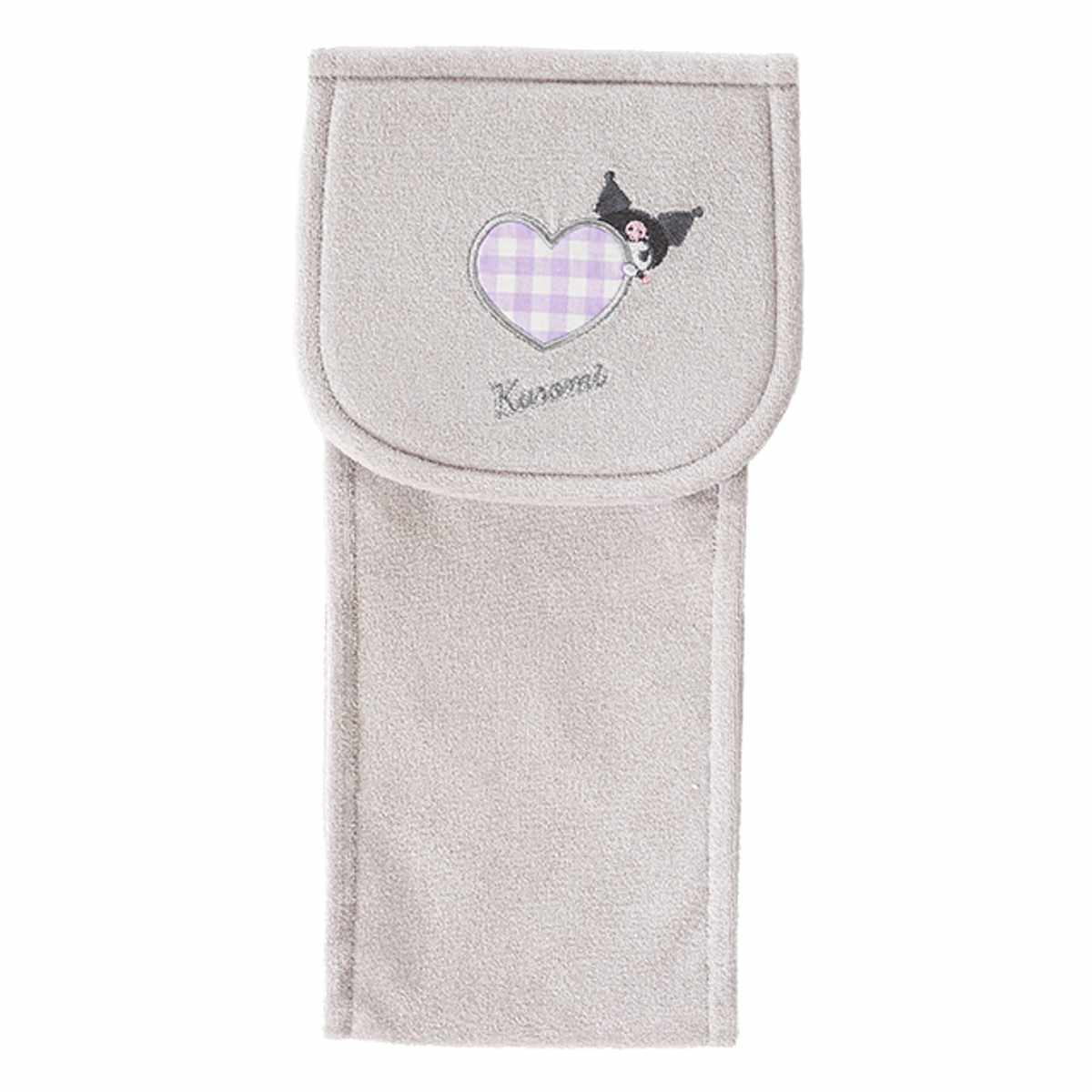 ペーパーホルダーカバー サンリオキャラクターズ シュシュ キティ クロミ ( トイレットペーパーカバー サンリオ ペーパーホルダー 洗濯OK ファブリック 予備 トイレタリー 取付簡単 洗える キャラクター キティちゃん クロミちゃん ) 【クロミ】 クロミ