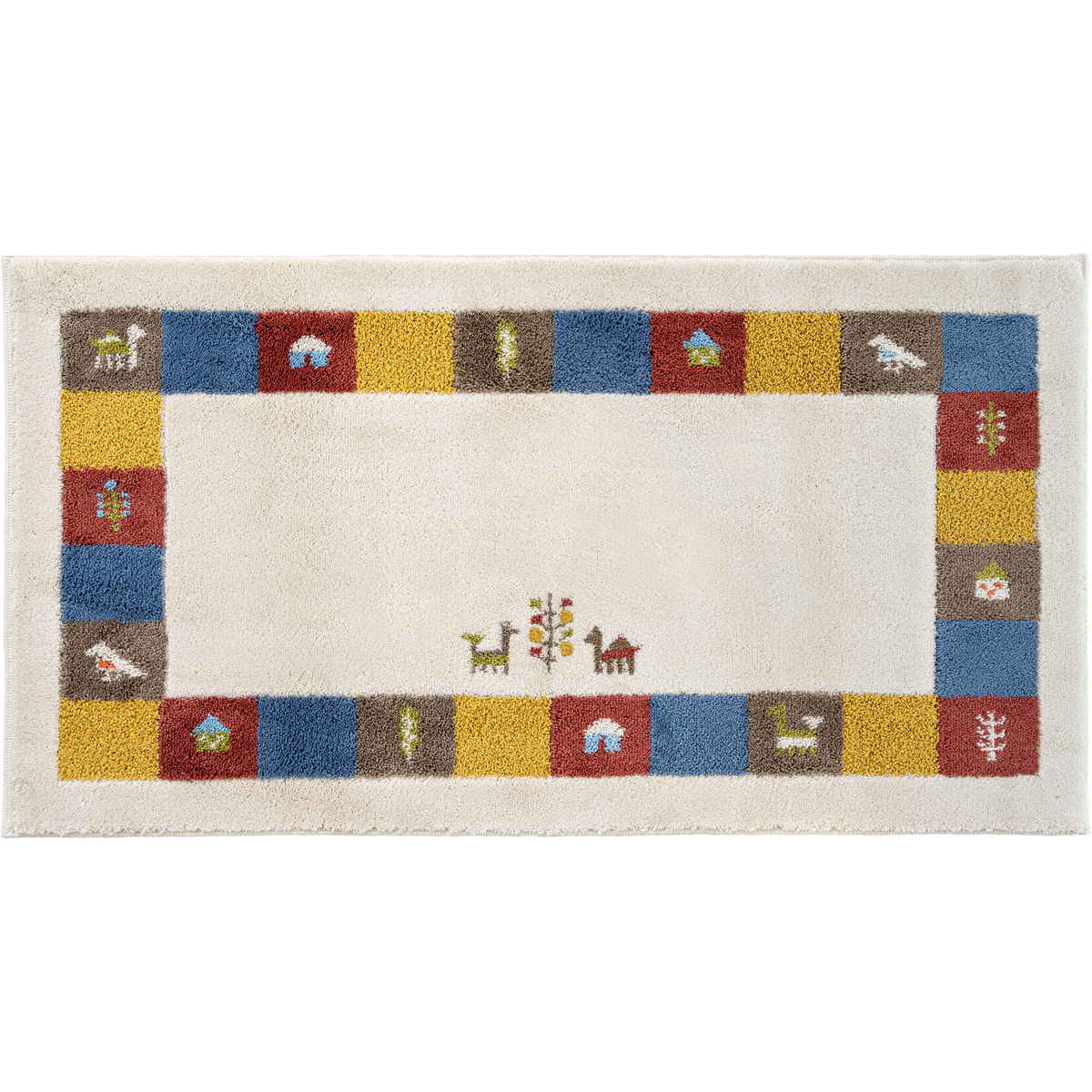 玄関マット 洗える コーナー吸着 60×110 cm 室内 ( 滑り止め ズレにくい 玄関 屋内 日本製 マット エントランスマット 室内用玄関マット 洗面所 脱衣所 室内用 長方形 おしゃれ ナチュラル 抗菌 防臭 すべり止め ノンスリップ ) 【シエラ×ベージュ】 シエラ×ベージュ