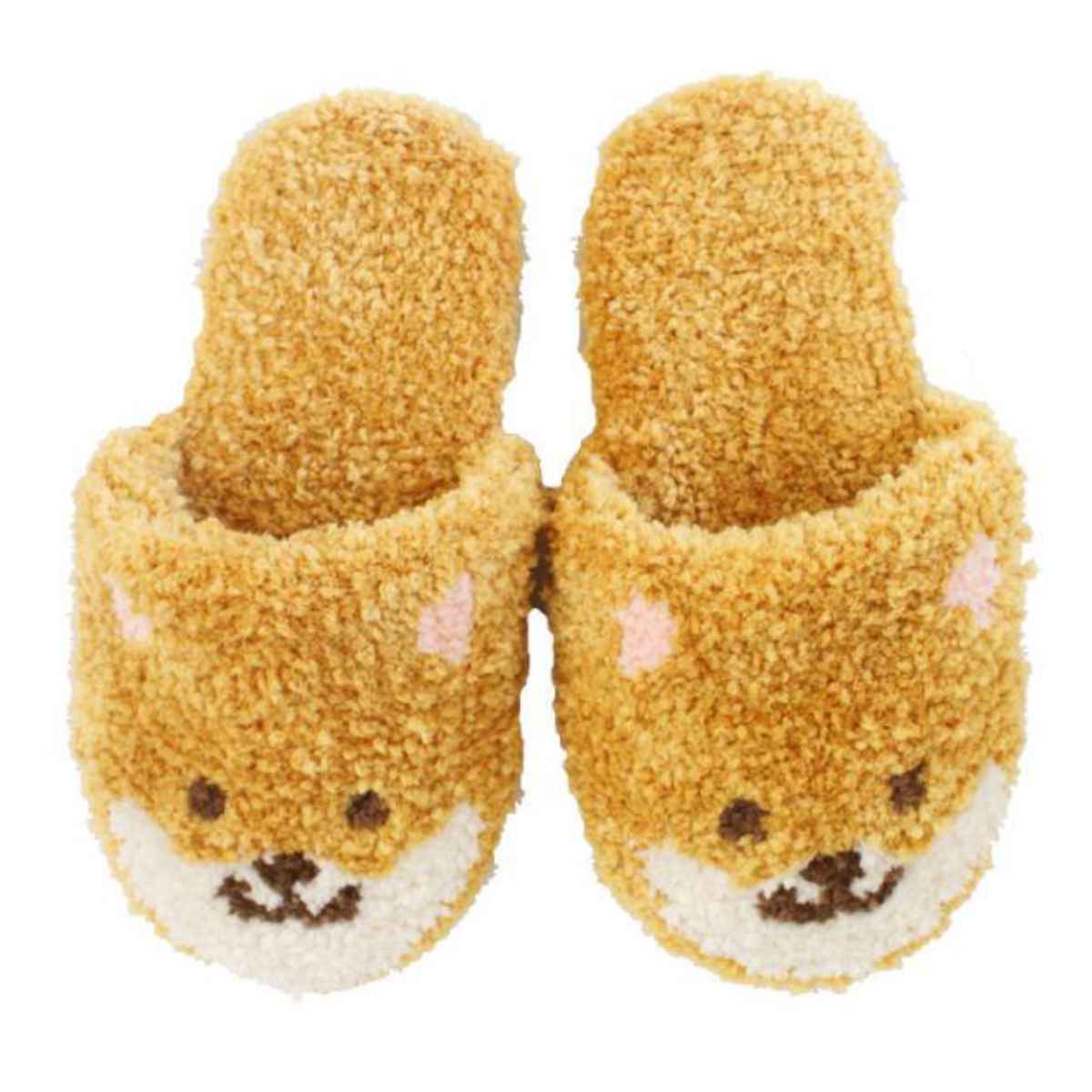 トイレスリッパ ファンディットアニマルトイレタリー ( ルームスリッパ トイレ用スリッパ 単品 洗える 猫 ネコ シュナウザー 豆しば ヒツジ プードル 洗濯OK ふわふわ もこもこ かわいい ) 【豆しば】 豆しば