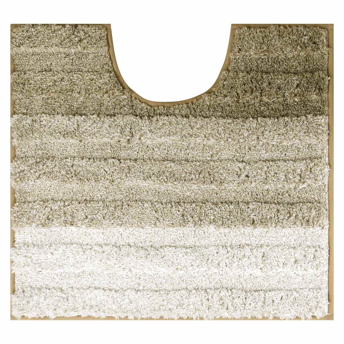 トイレマット 55×60cm グラデーション ( トイレ マット 足元マット 抗菌 防臭 洗える すべり止め シンプル ボーダー おしゃれ トイレタリー 滑り止め 55×60 スタンダード トイレ用品 ) 【ベージュ】 ベージュ