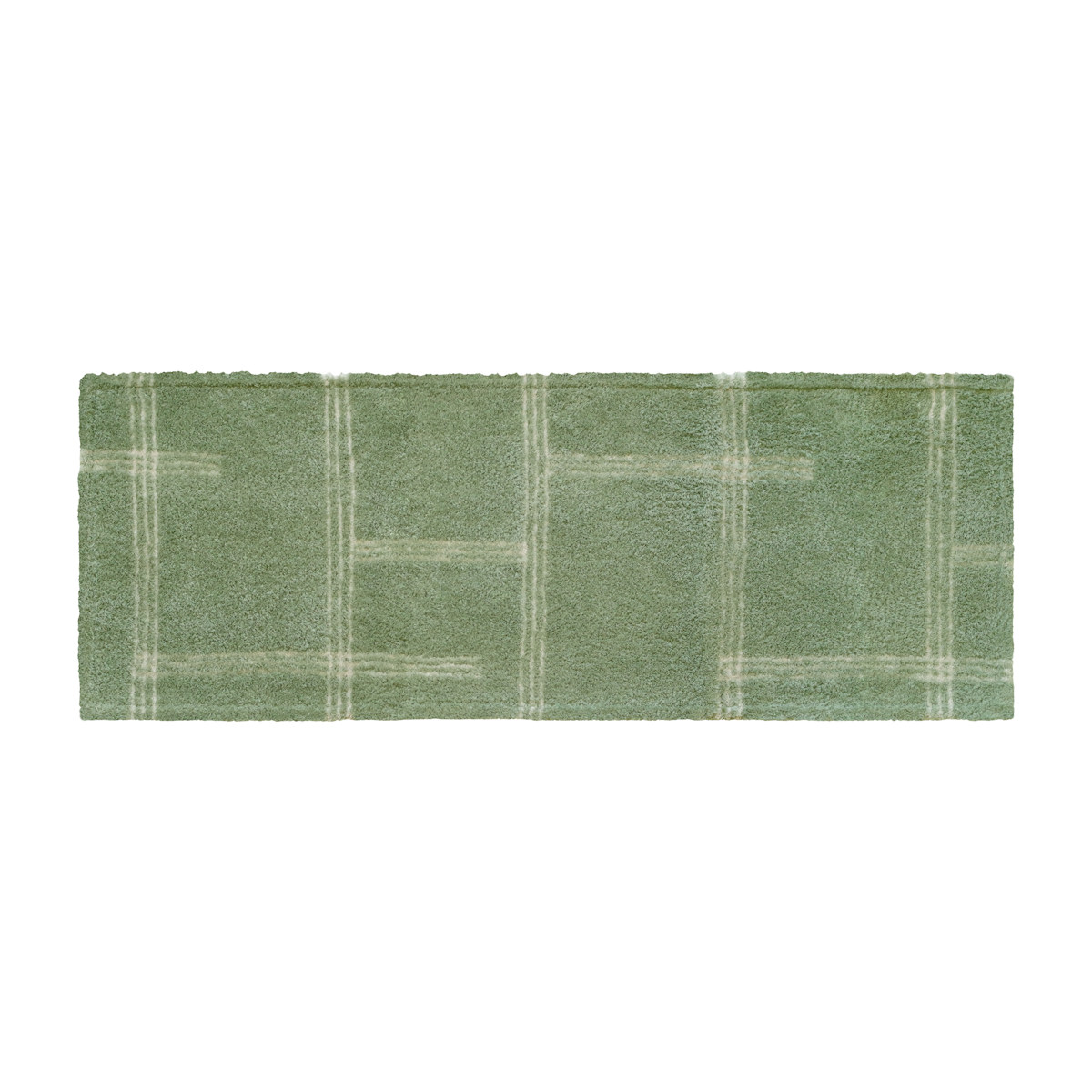 キッチンマット kietoインテリアマット 45×120cm ( 洗える 滑り止め加工 おしゃれ マット 45cm 120cm キッチン 台所 床 フロア キッチン用マット 台所用マット キッチンラグ 長方形 洗濯可能 滑り止め 薄手 短毛 シンプル ) 【グリーン】 グリーン