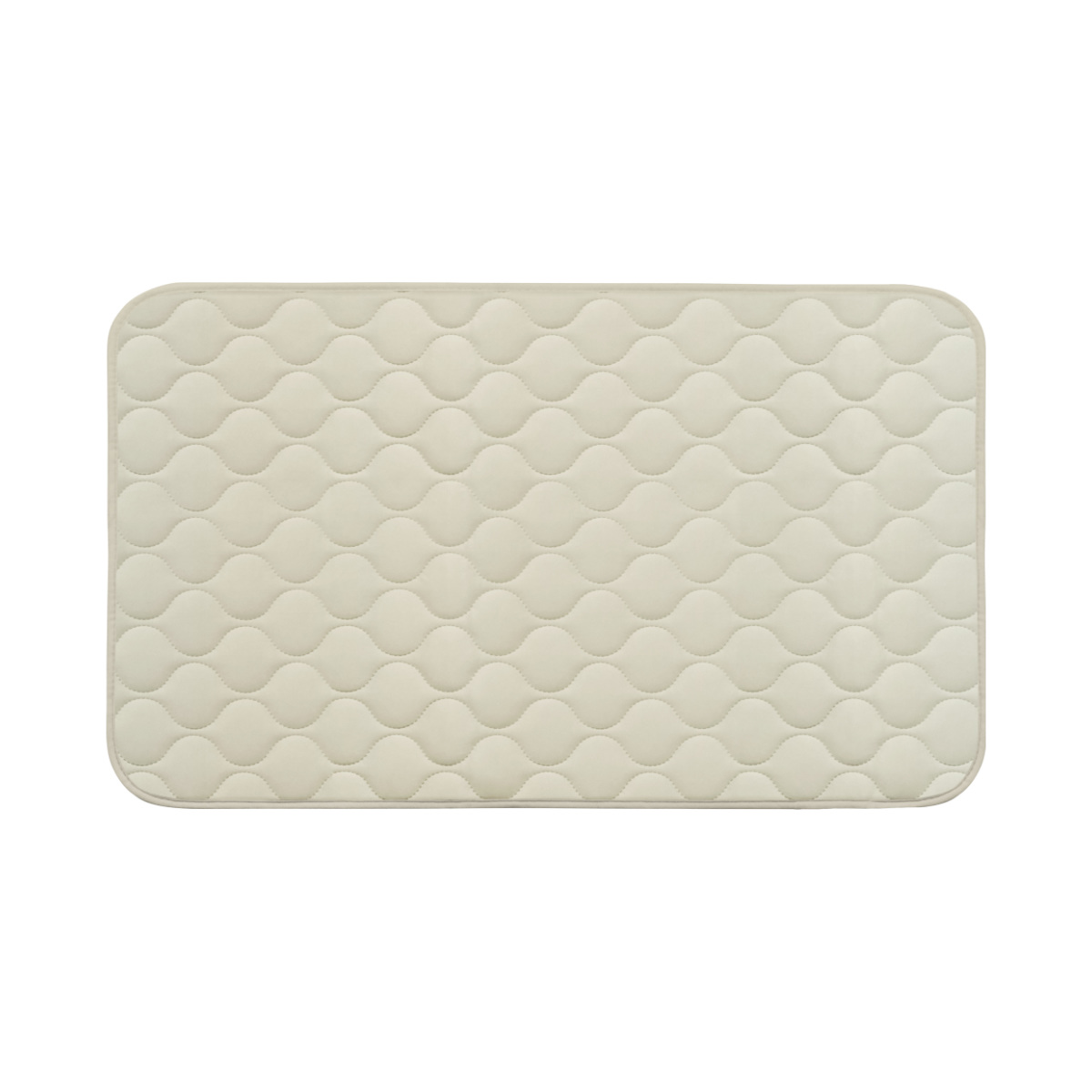 キッチンマット mocchin ひんやり 冷感 インテリアマット 48×80cm ( マット 夏用キッチンマット マルチマット 接触冷感 洗える 滑り止め加工 キッチン用マット 台所用マット キッチンラグ 涼しい 長方形 洗濯可能 シンプル ) 【グレー】 グレー