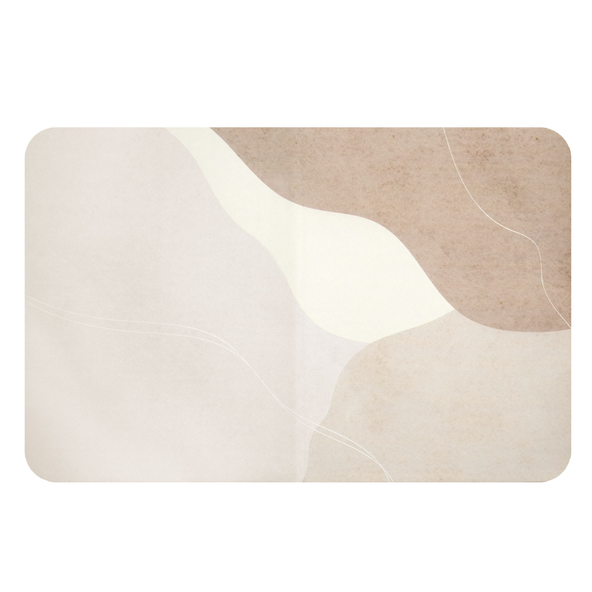 バスマット sofrel 洗えて畳めるソフトバスマット 39×60cm ( お風呂マット 足拭きマット 抗菌 防臭 吸水 滑り止め マット 浴室マット フラワー フォント テラゾー ニュアンス シンプル バスグッズ ) 【ニュアンス】 ニュアンス