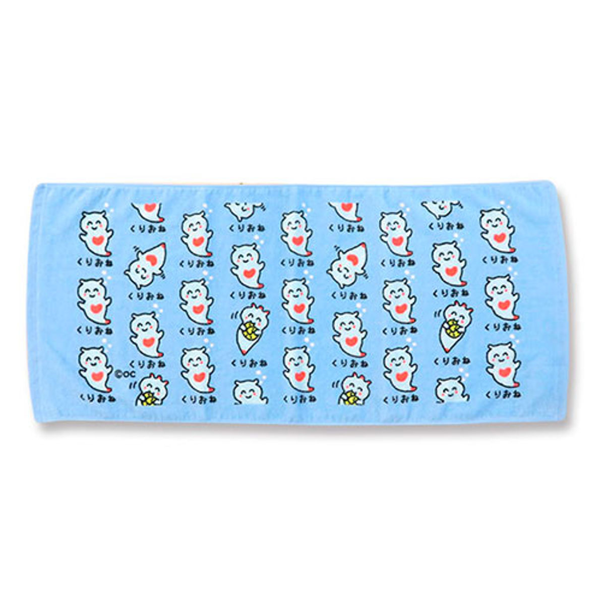 フェイスタオル 34×75cm 水辺の生き物系柄 Part1 おえかきさん ( タオル 手拭きタオル 綿100 コットン 生き物 生物 手書き風 かわいい デイリータオル たおる 汗拭きタオル フェイス 洗顔 洗面 新生活 ギフト バス用品 ) 【くりおねさん】 くりおねさん