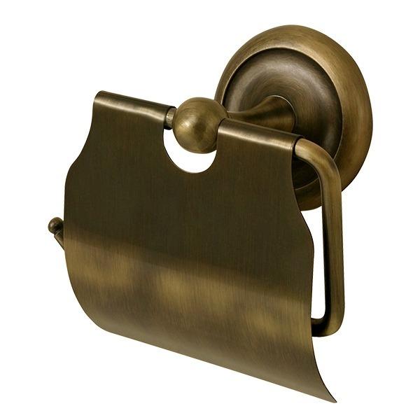 フランスアンティーク 真鍮製 トイレットペーパーホルダー 真鍮製 トイレットペーパーホルダー アンティーク色 (W16.3×D7