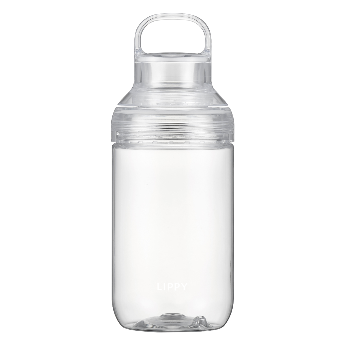 LIPPY ウォーターボトル 700ml 水筒 ( 直飲み クリアボトル マグボトル スポーツボトル 常温 日本製 マグ ボトル クリア ハンドル付き 透明 軽量 目盛り付き おしゃれ 大人 ) 【クリア】 クリア