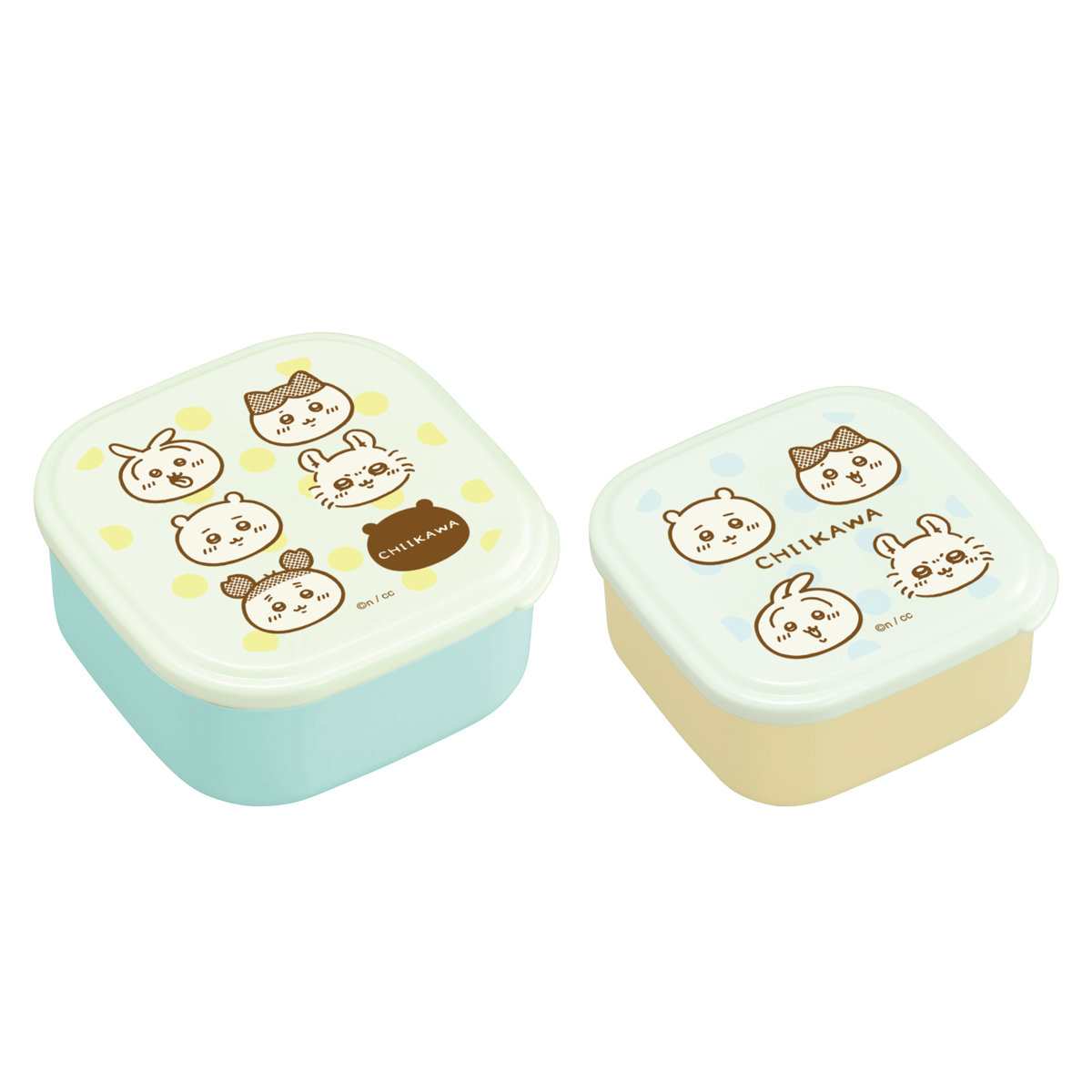 弁当箱 360ml 550ml ちいかわ シール容器2Pセット ( 2個セット 入れ子 レンジ対応 お弁当箱 ランチボックス レンジOK デザートケース フルーツケース お弁当 弁当 入れ子式 グッズ )